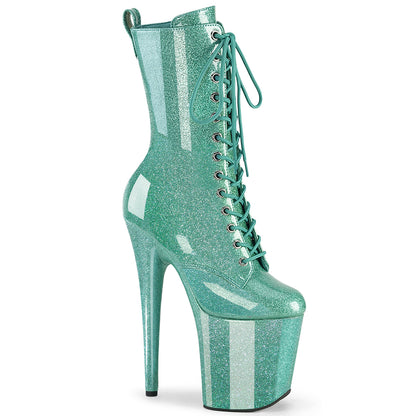 Pleaser   FLAMINGO-1040GP Aqua Glitter Pat/M