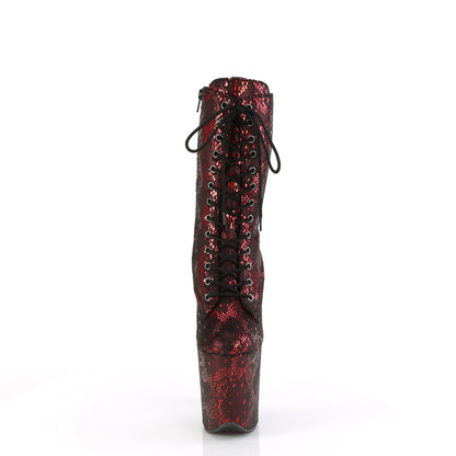 Pleaser   FLAMINGO-1040spf tessuto di stampa metallica rossa/m