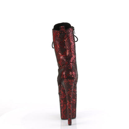 Pleaser   FLAMINGO-1040spf tessuto di stampa metallica rossa/m