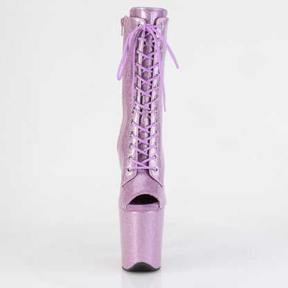 Pleaser Women's Platform Shoes FLAMINGO-1041GP Lilac Glitter Pat/M