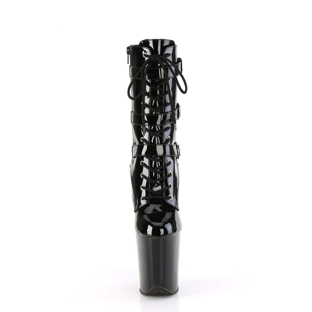 Pleaser   FLAMINGO-1043 blk pat/blk