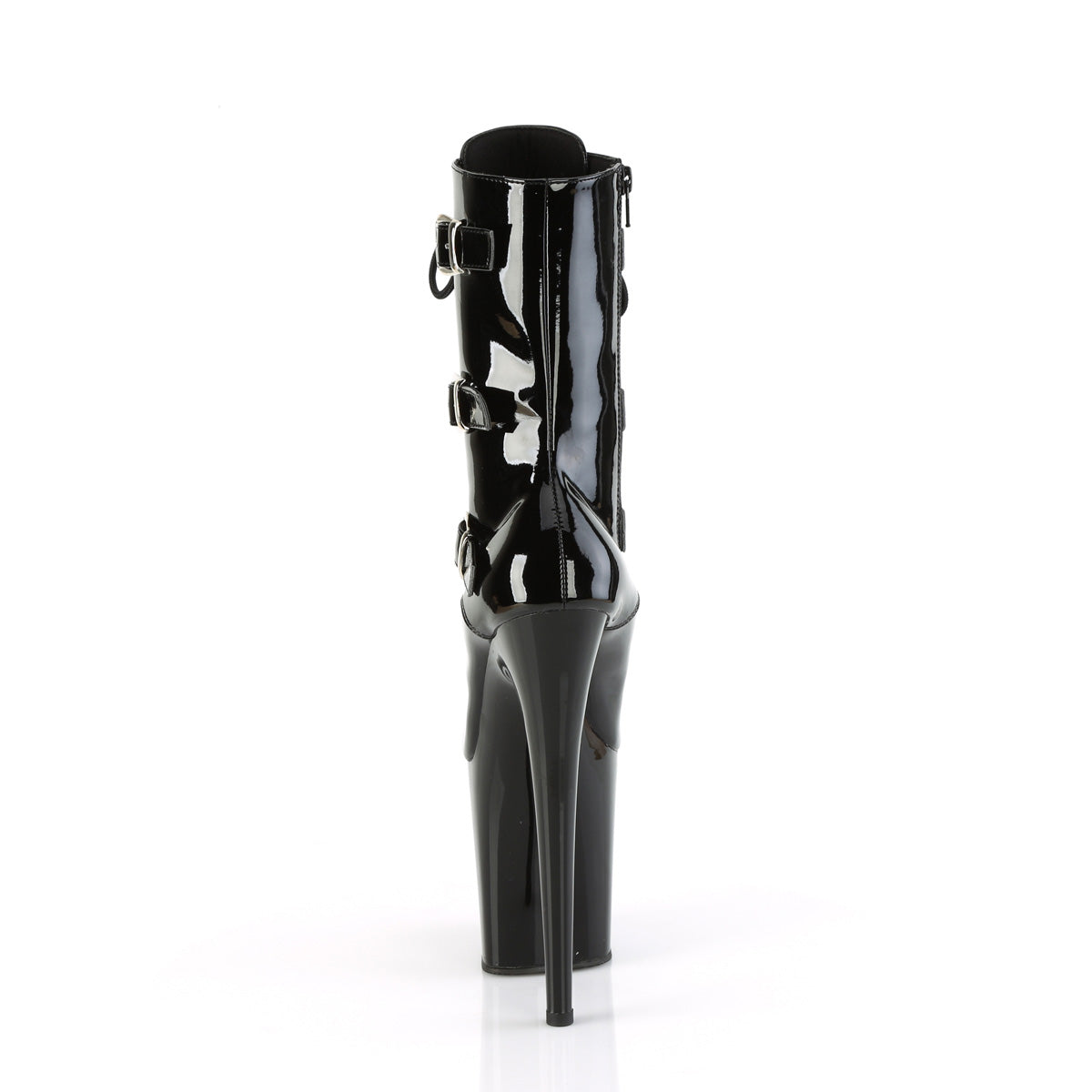Pleaser   FLAMINGO-1043 blk pat/blk