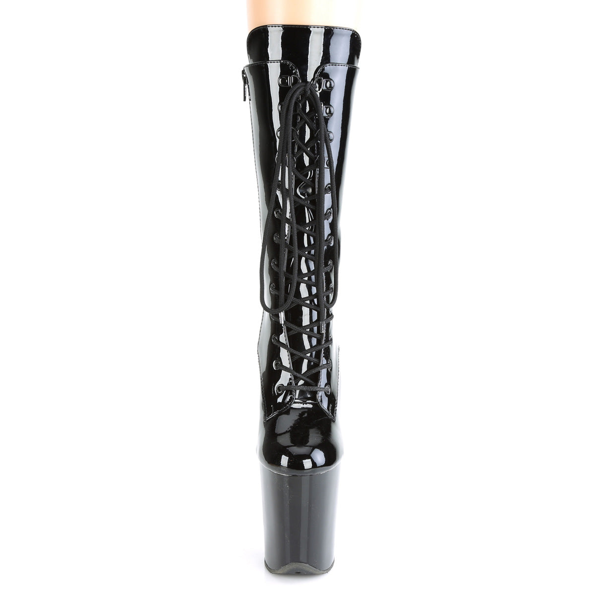 Pleaser Stivaletti da donna FLAMINGO-1050 BLK PAT / BLK