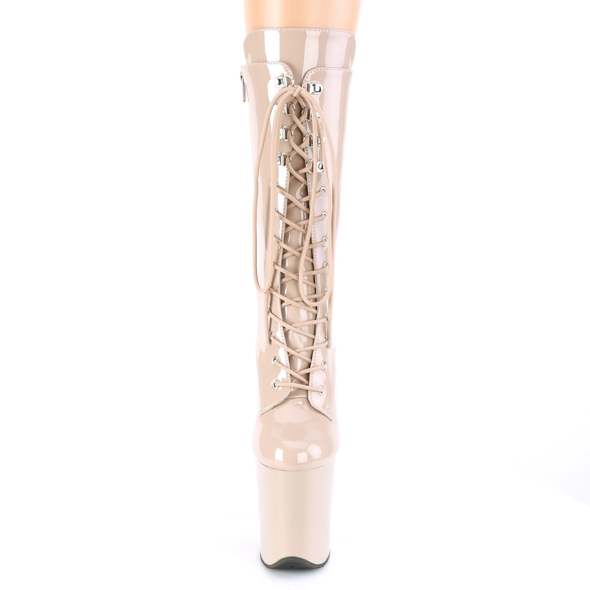 Pleaser Stivaletti da donna FLAMINGO-1050 Nude Pat / Nude