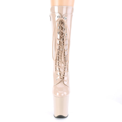 Pleaser Stivaletti da donna FLAMINGO-1050 Nude Pat / Nude