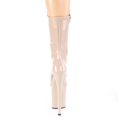 Pleaser Stivaletti da donna FLAMINGO-1050 Nude Pat / Nude
