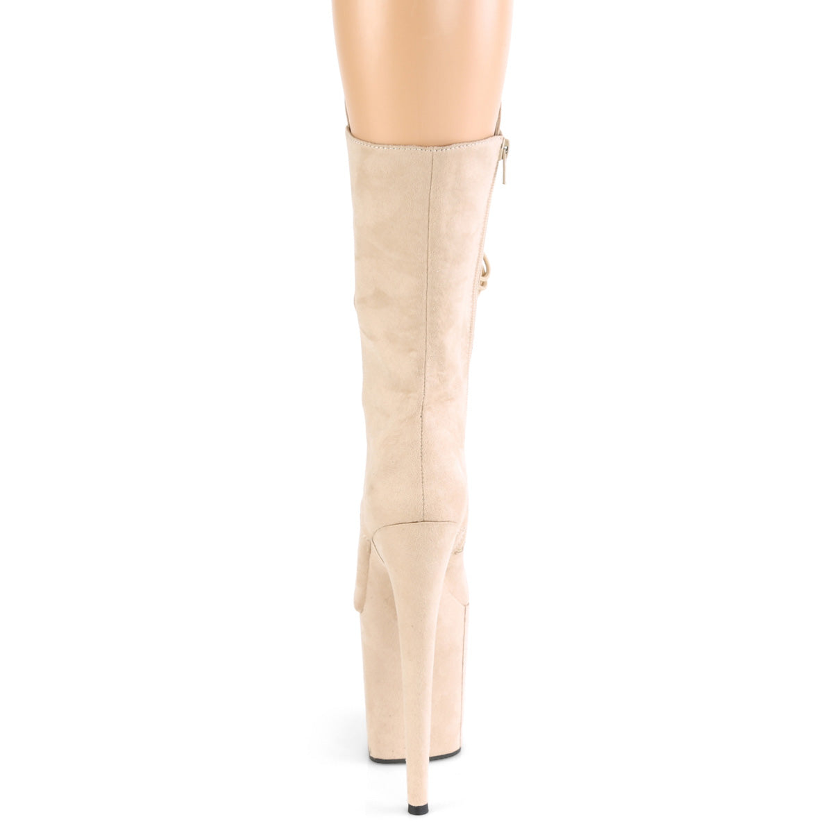 Pleaser Stivaletti da donna FLAMINGO-1050FS Beige Faux Suede / Beige Faux Suede Suede