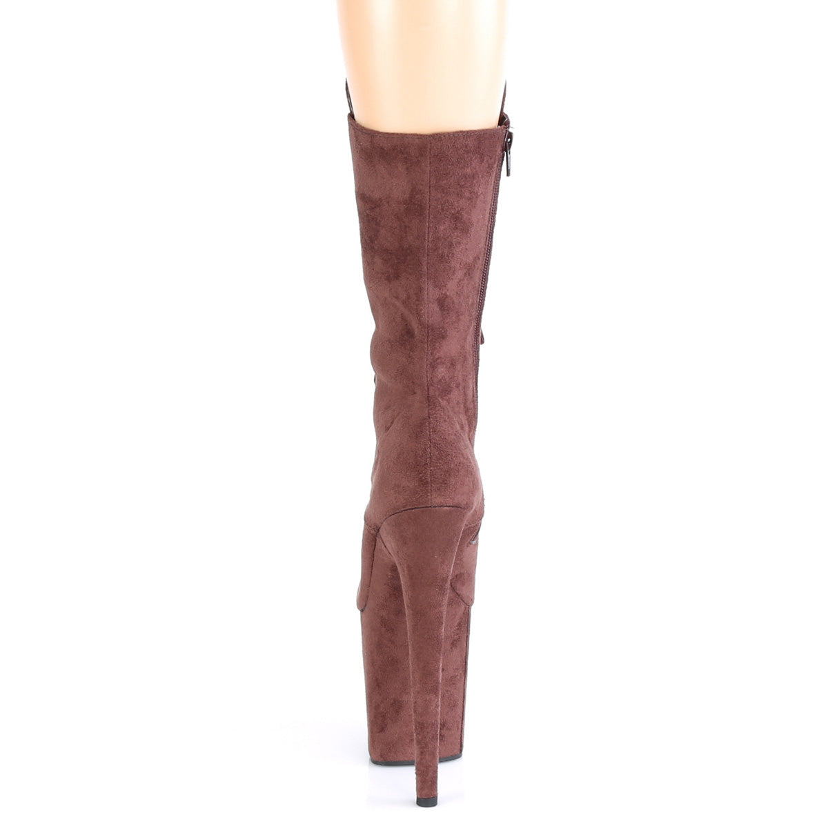 Pleaser Stivaletti da donna FLAMINGO-1050FS Brown Faux Suede / Brown Faux Suede Suede