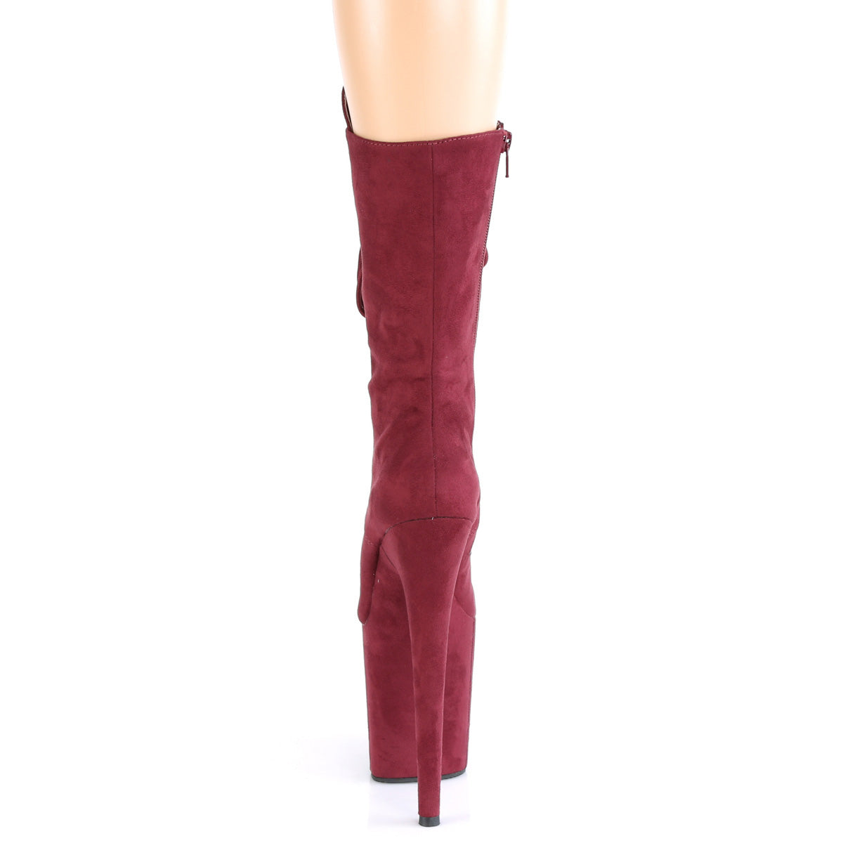 Pleaser Stivaletti da donna FLAMINGO-1050FS Borgogna in finta pelle scamosciata / bordeaux in finta pelle scamosciata