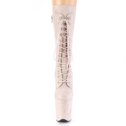 Pleaser Stivaletti da donna FLAMINGO-1050FS Nude Faux Suede / Nude Faux Suede Suede