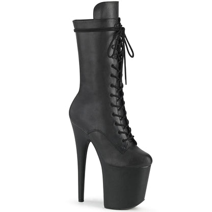 Pleaser Stivaletti da donna FLAMINGO-1050WR BLK in ecopelle / BLK Pelle ecopelle