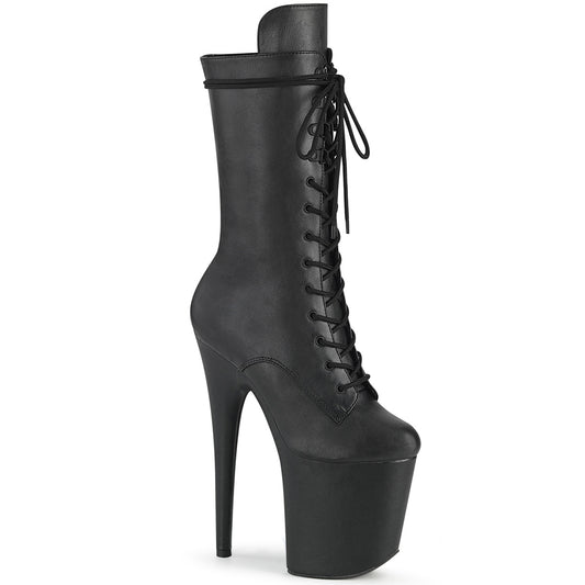 Pleaser Stivaletti da donna FLAMINGO-1050WR BLK in ecopelle / BLK Pelle ecopelle