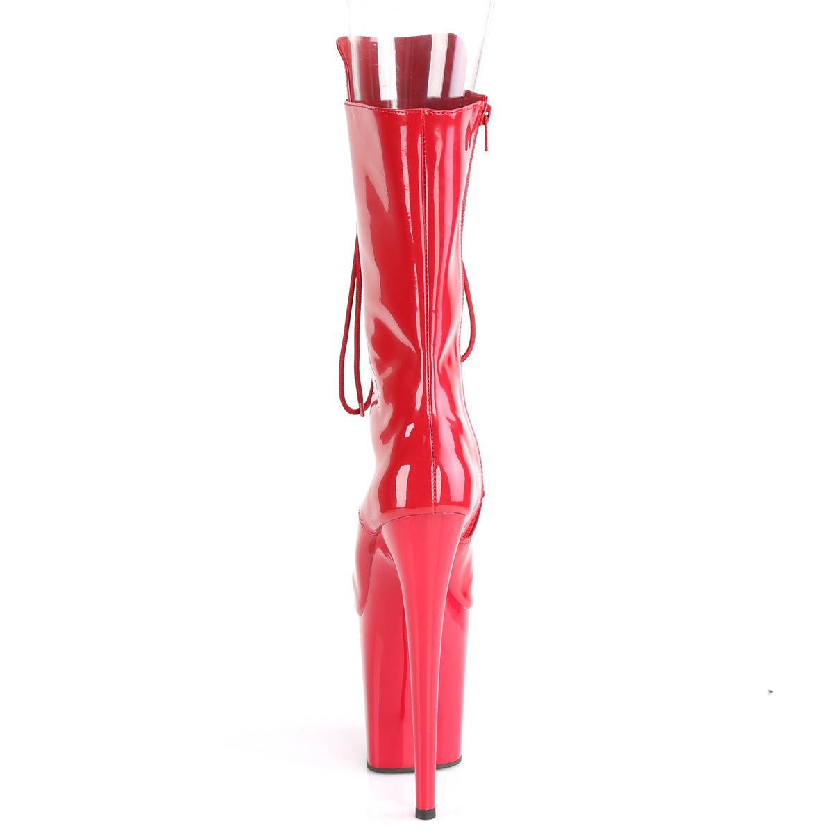 Pleaser Womens Ankle Boots FLAMINGO-1051 Red Pat/Red