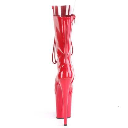 Pleaser Womens Ankle Boots FLAMINGO-1051 Red Pat/Red