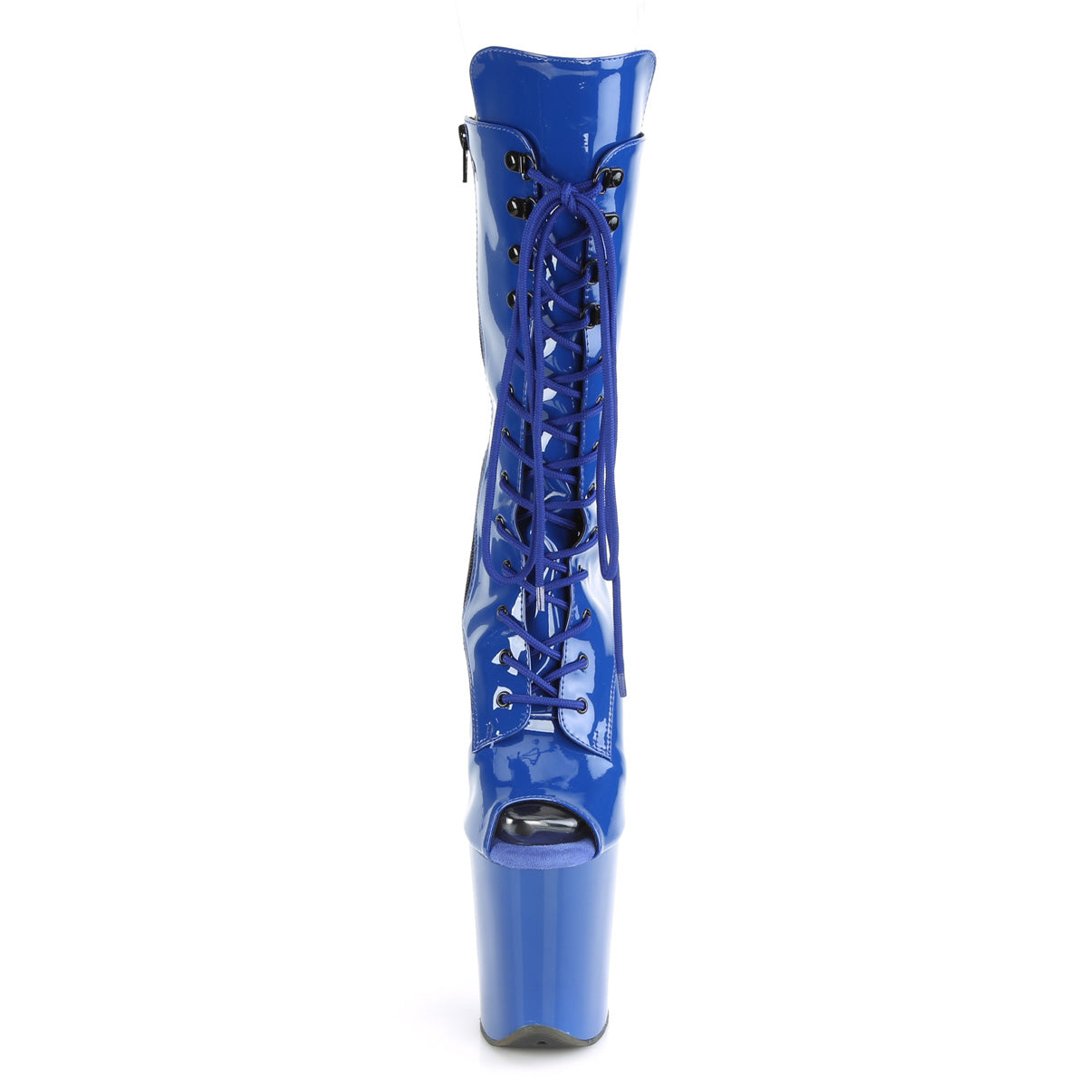 Pleaser Stivaletti da donna FLAMINGO-1051 Royal Blue Pat / Royal Blue