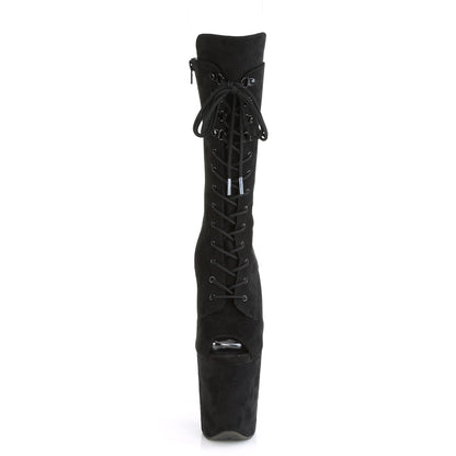 Pleaser Stivaletti da donna FLAMINGO-1051FS BLK FAUX Suede / Blk Faux Suede Suede