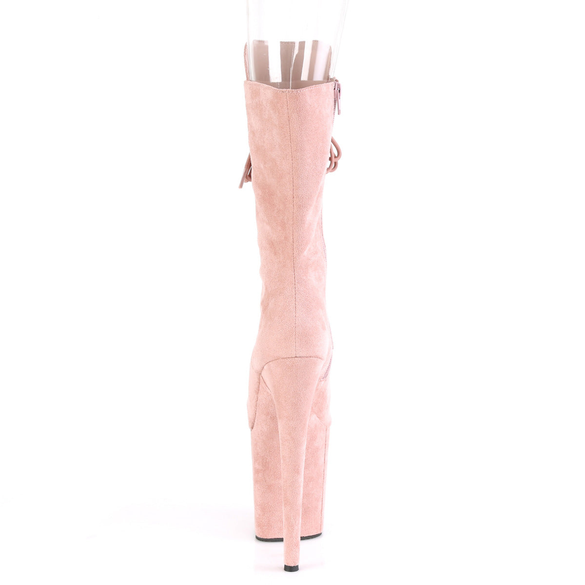 Pleaser Womens Ankle Boots FLAMINGO-1051FS Dusty Blush F. Suede/Dusty Blush F. Suede