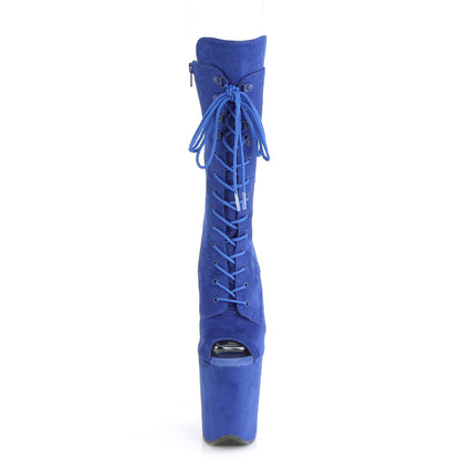 Pleaser Stivaletti da donna FLAMINGO-1051FS Royal Blue Faux Suede Suede / Royal Blue Faux Suede