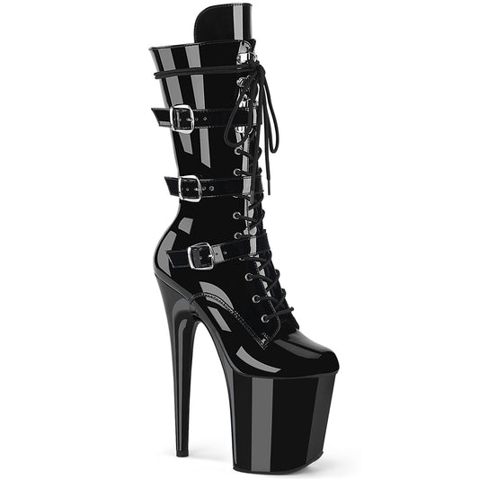 Pleaser   FLAMINGO-1053 Blk Pat/Blk