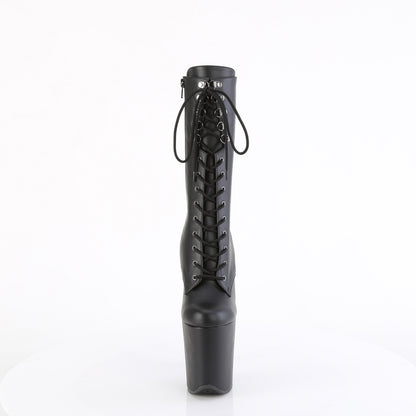 Pleaser   FLAMINGO-1054 Blk Faux Leather/Blk Matte