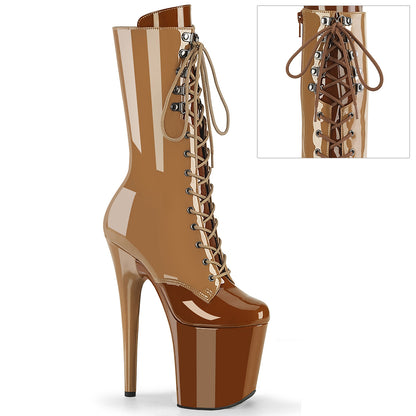 Pleaser   FLAMINGO-1054dc toffee-caramello pat/caramello da toffee