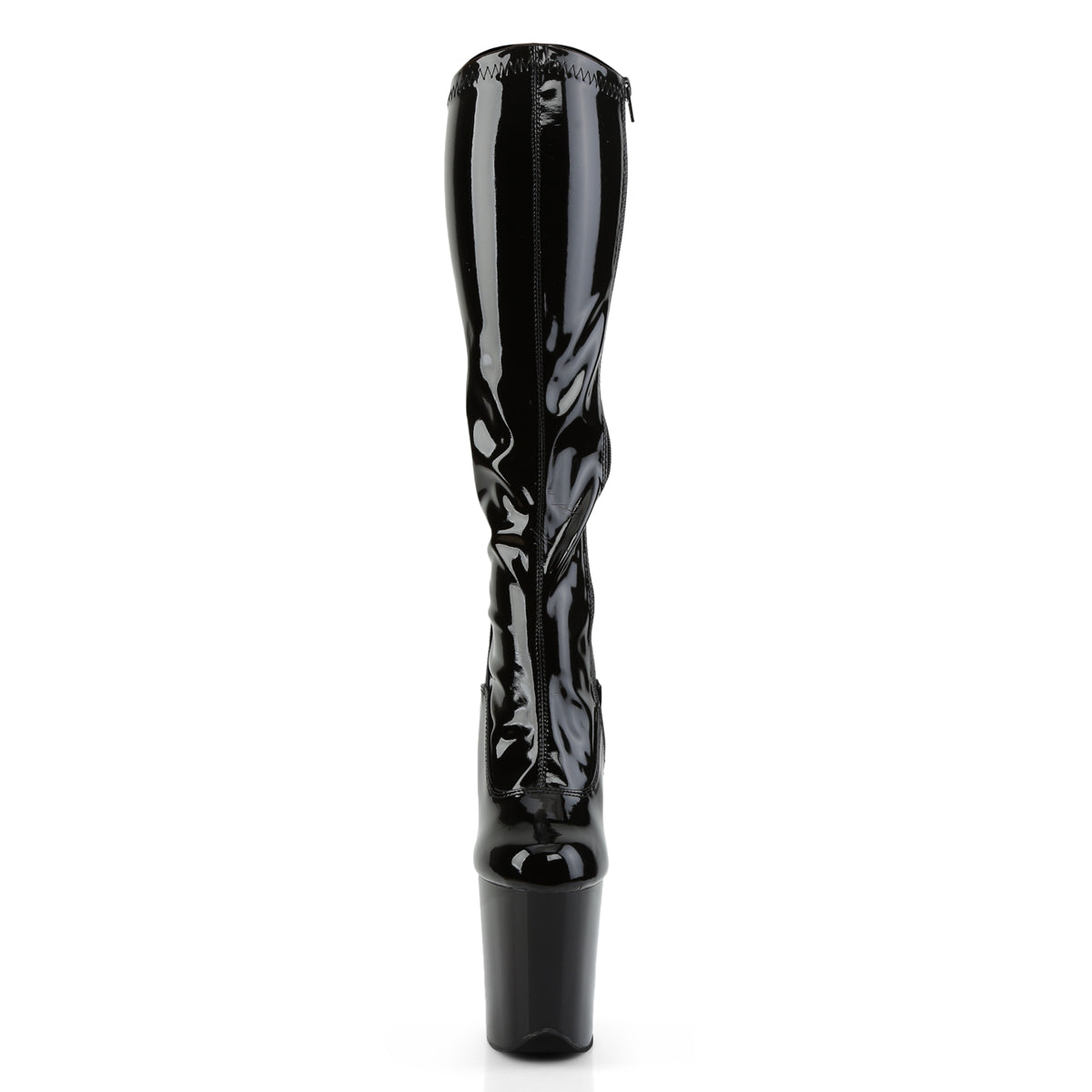 Pleaser Stivali da donna FLAMINGO-2000 BLK STR PAT / BLK