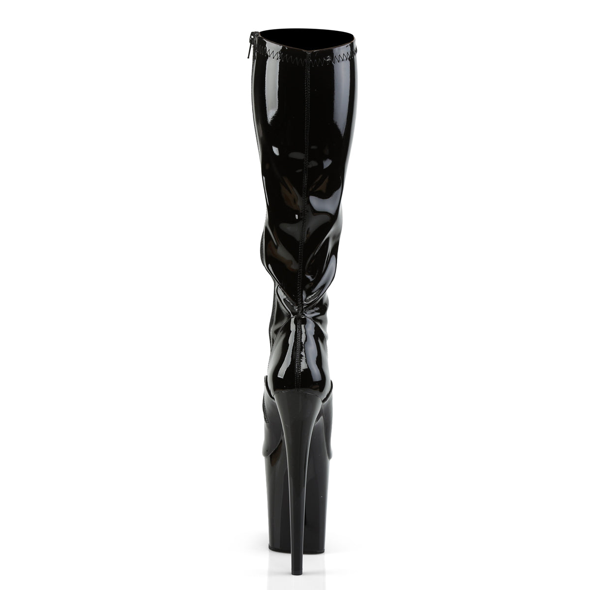 Pleaser Stivali da donna FLAMINGO-2000 BLK STR PAT / BLK
