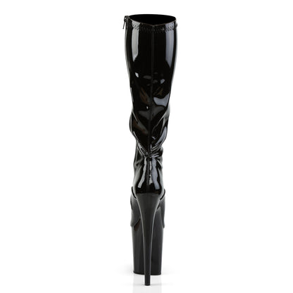 Pleaser Stivali da donna FLAMINGO-2000 BLK STR PAT / BLK