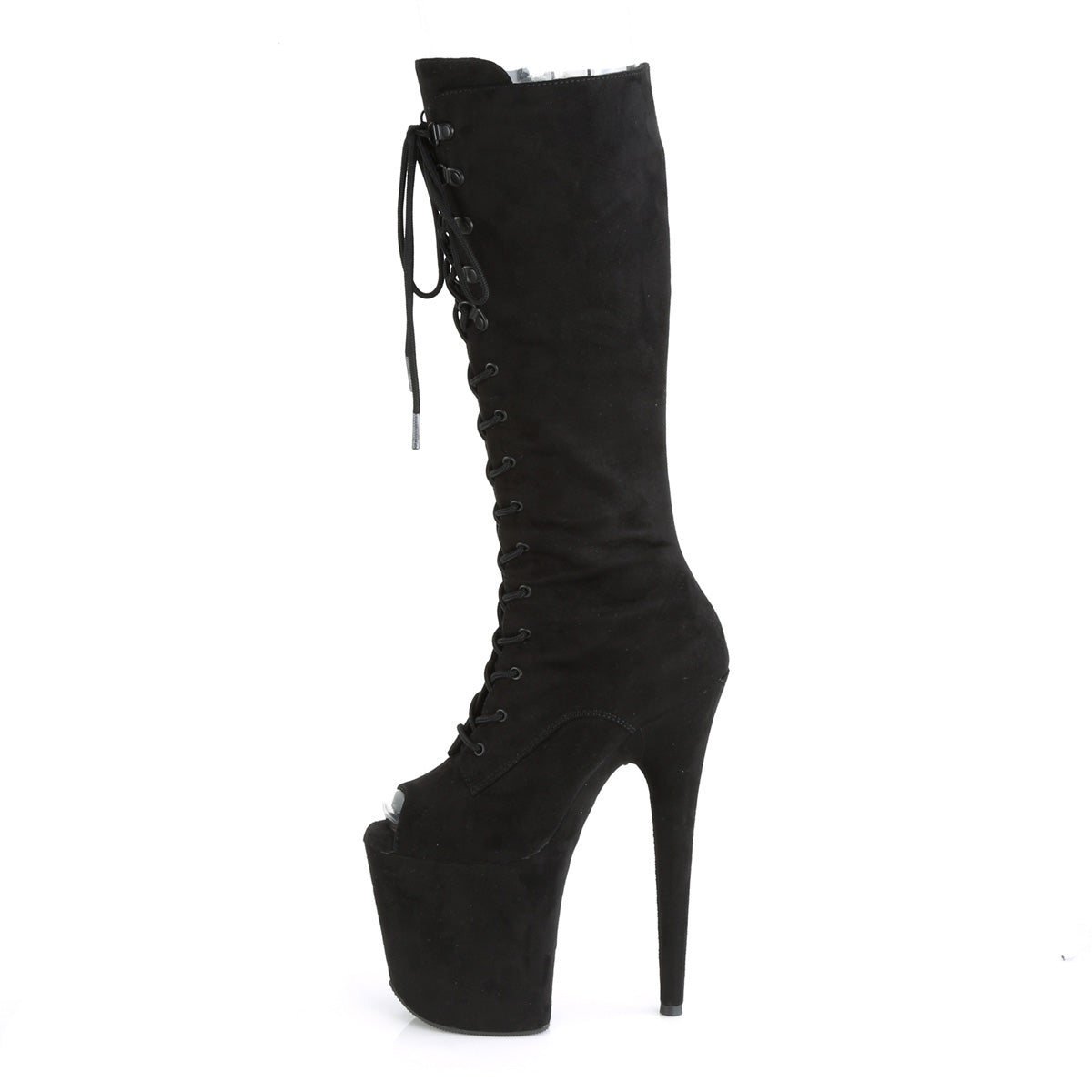 Pleaser Stivali da donna FLAMINGO-2051FS BLK FAUX Suede / Blk Faux Suede Suede