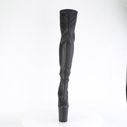 Pleaser   FLAMINGO-3000 BLK Fuce in pelle/blk opaco