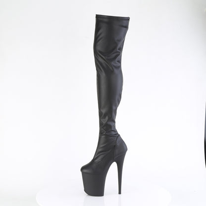 Pleaser   FLAMINGO-3000 BLK Fuce in pelle/blk opaco
