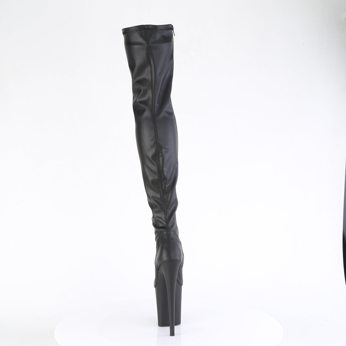 Pleaser   FLAMINGO-3000 BLK Fuce in pelle/blk opaco