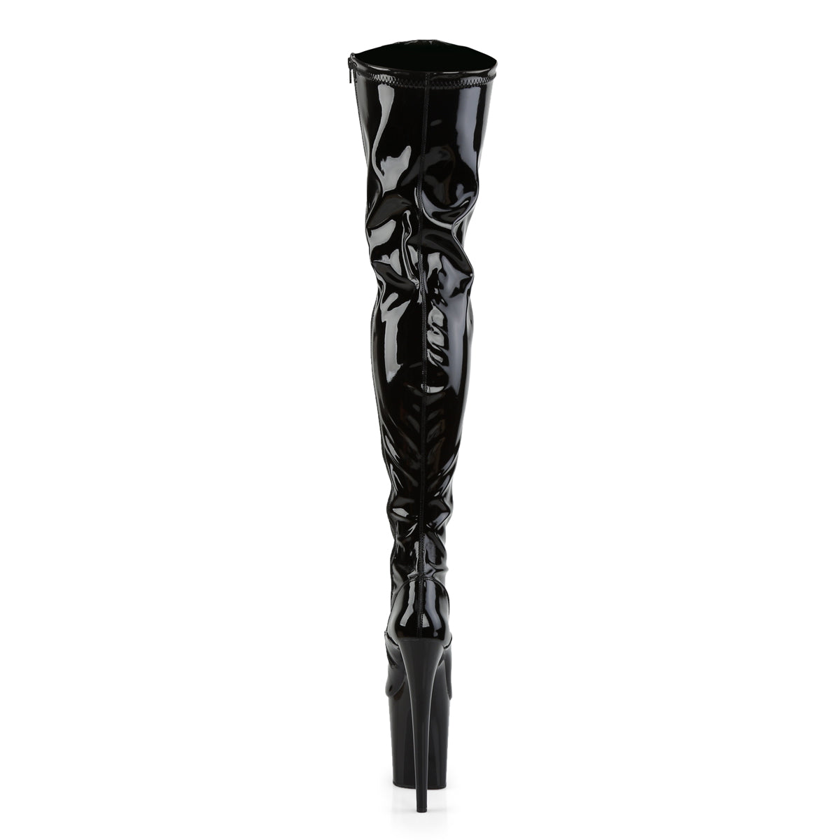 Pleaser Stivali da donna FLAMINGO-3000 BLK STR PAT / BLK