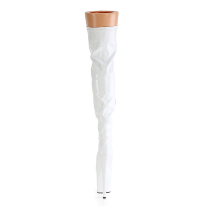 Pleaser   FLAMINGO-3000HWR Wht Str. Holo/Wht Holo
