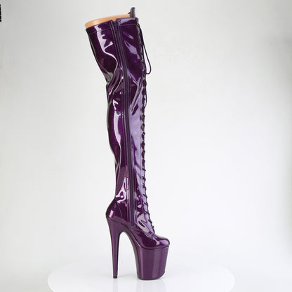 Pleaser Women's Platform Shoes FLAMINGO-3020GP Purple Glitter Pat/M