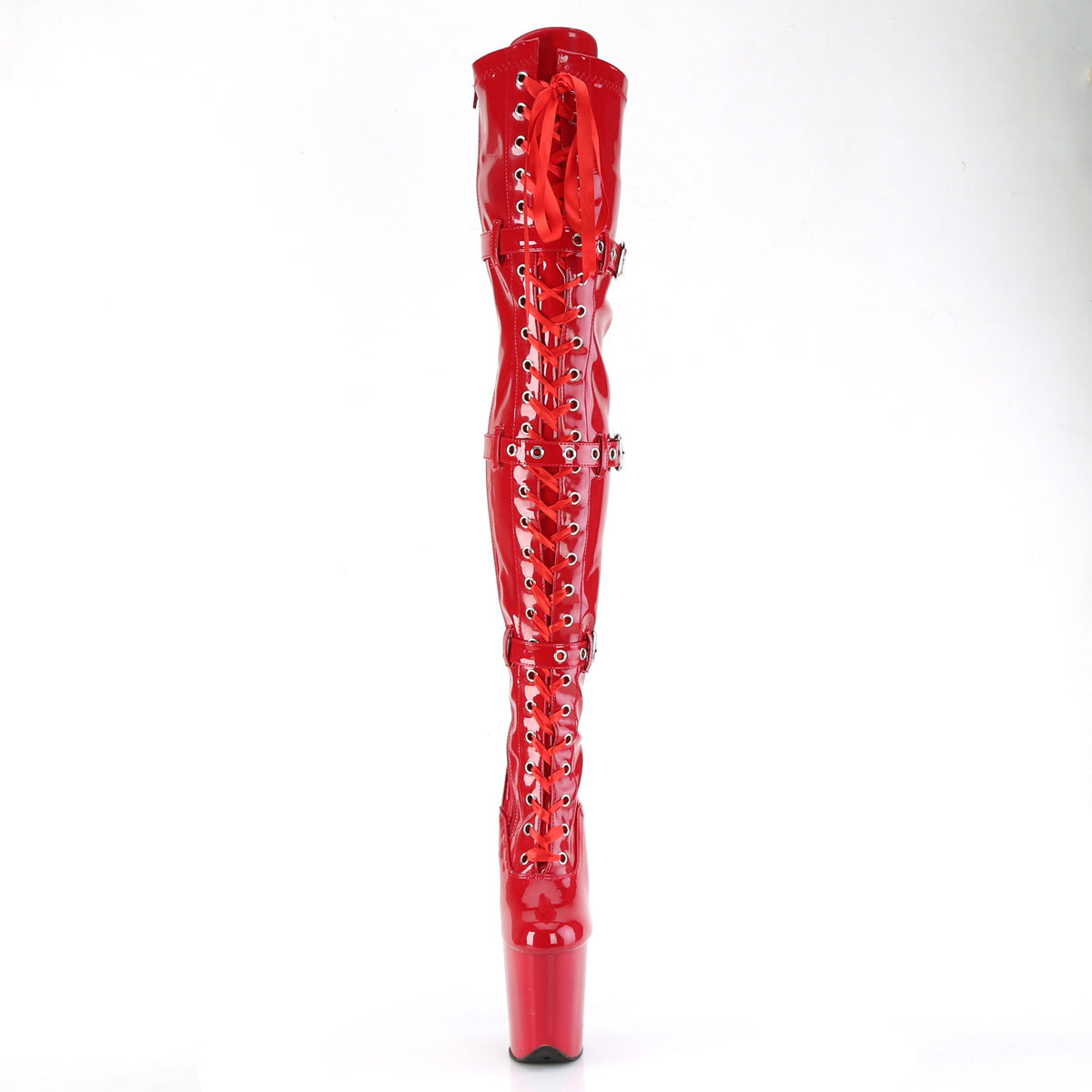Pleaser   FLAMINGO-3028 Red Str. Pat/rosso