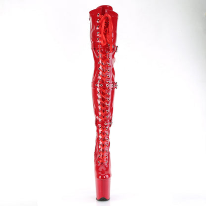 Pleaser   FLAMINGO-3028 Red Str. Pat/rosso