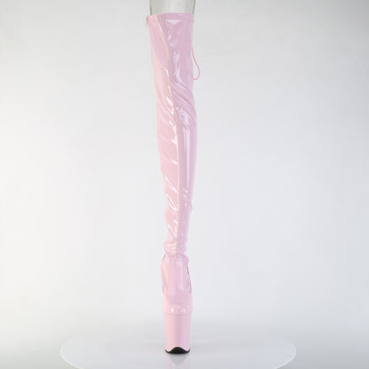 Pleaser Women's Platform Shoes FLAMINGO-3850 B. Pink Str. Pat/B. Pink