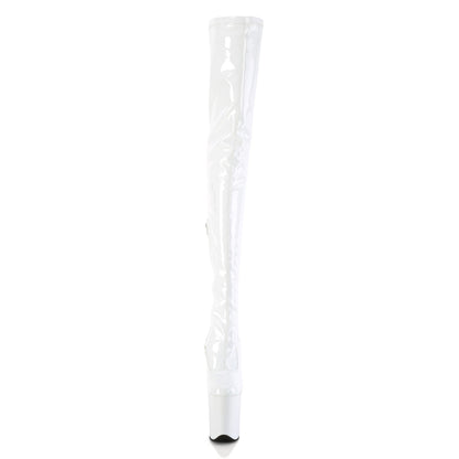 Pleaser   FLAMINGO-4000 Wht Str. Pat/Wht