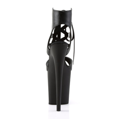 Pleaser Sandali da donna FLAMINGO-800-14 BLK in ecopelle / BLK opaco