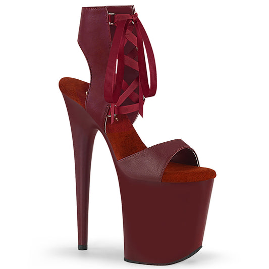 Pleaser Sandali da donna FLAMINGO-800-14 Borgogna in ecopelle / Borgogna opaca