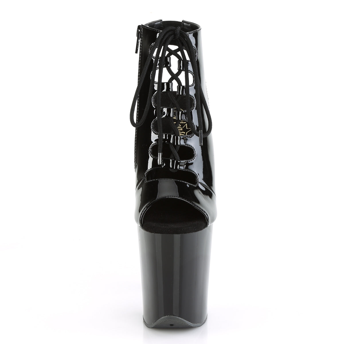 Pleaser Sandali da donna FLAMINGO-800-20 BLK PAT / BLK