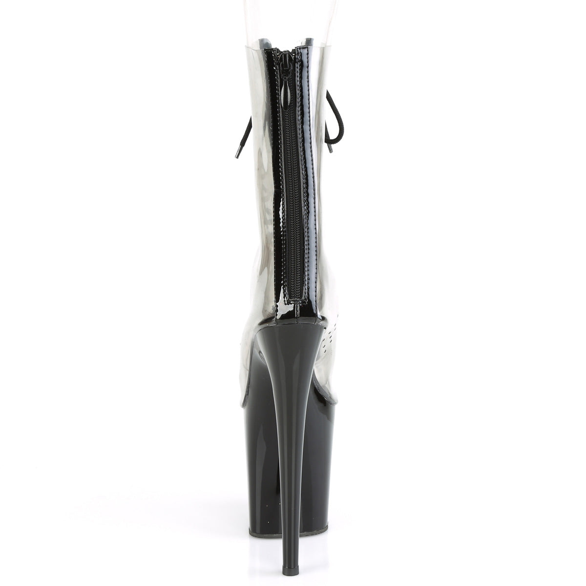 Pleaser Stivaletti da donna FLAMINGO-800-34 CLR-BLK PAT / BLK