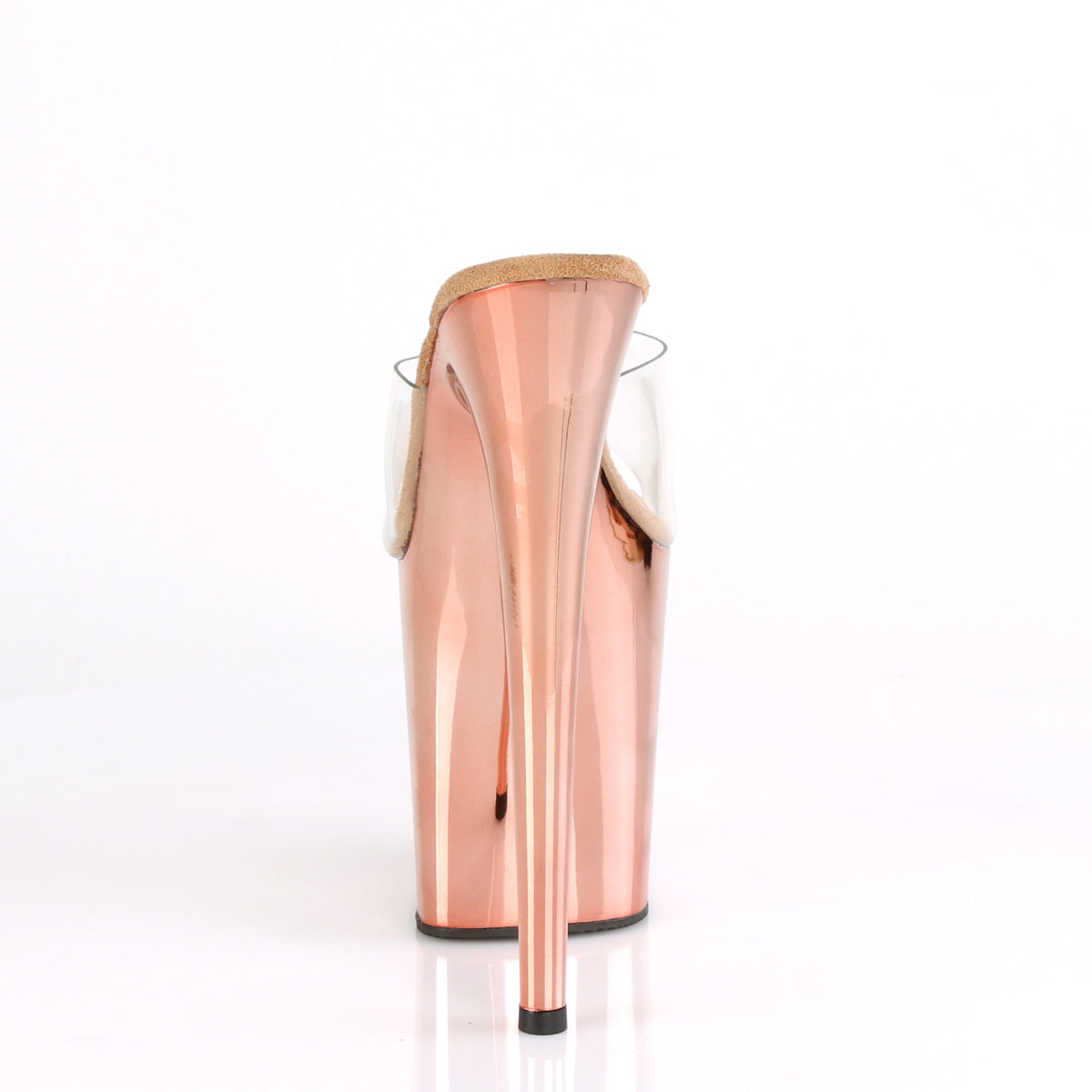 Pleaser Sandali da donna FLAMINGO-801 clr / rosa cromato in oro rosa