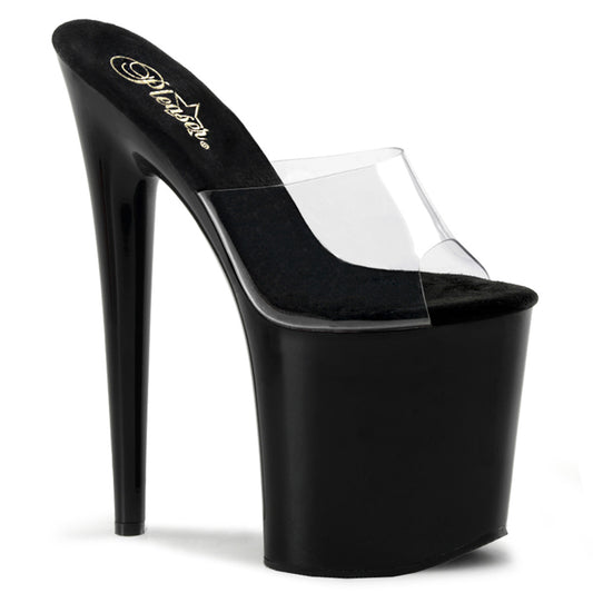 Pleaser Sandali da donna FLAMINGO-801 CLR / BLK