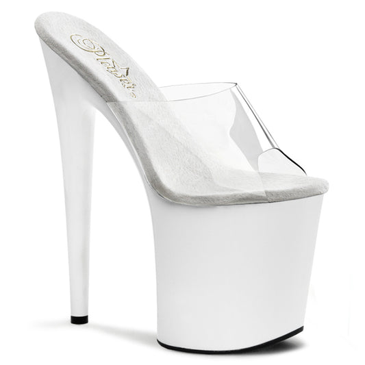 Pleaser Sandali da donna FLAMINGO-801 CLR / WHT