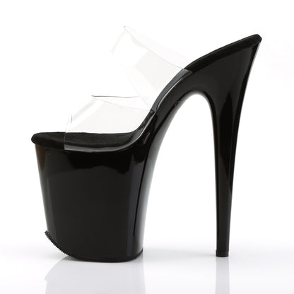 Pleaser Sandali da donna FLAMINGO-802 CLR / BLK