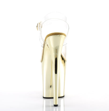 Pleaser Sandali da donna FLAMINGO-808 ClR / Gold Chrome