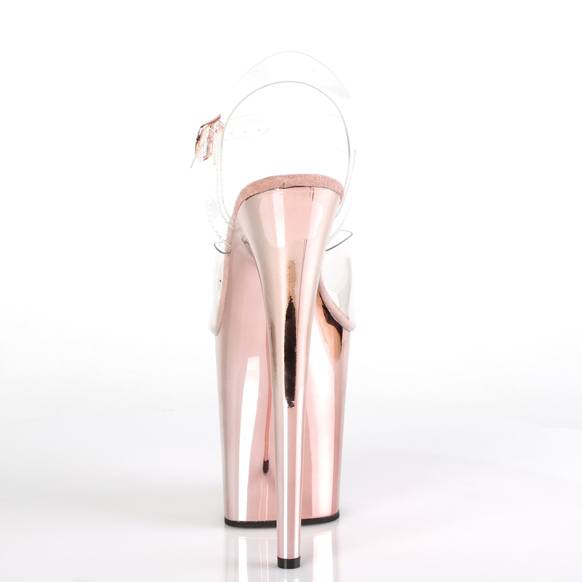 Pleaser Sandali da donna FLAMINGO-808 CLR / oro rosa cromato