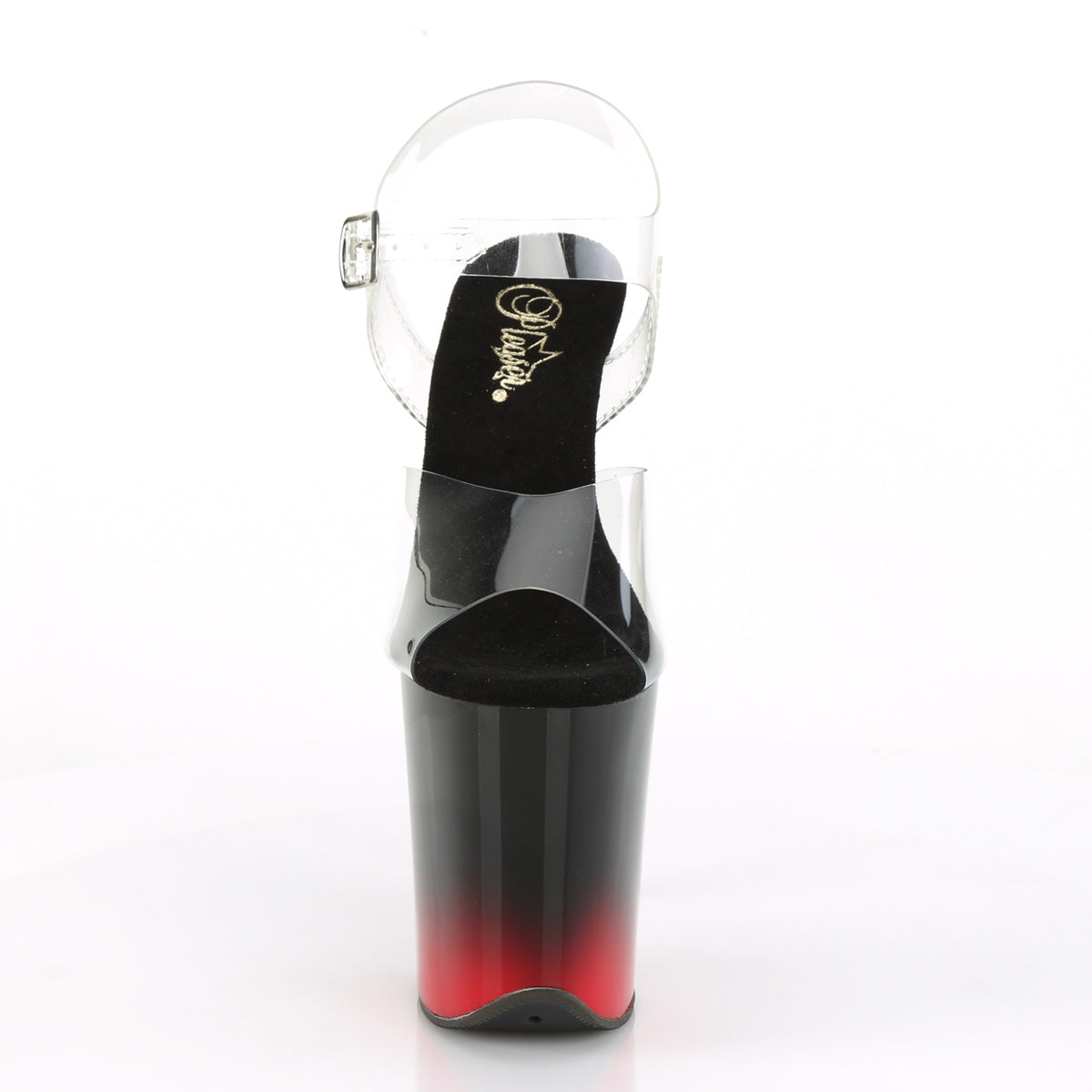 Pleaser Sandali da donna FLAMINGO-808BR-H CLR / BLK-RED